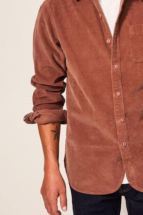 WHITWICK CORD SHIRT DEEP BROWN 4