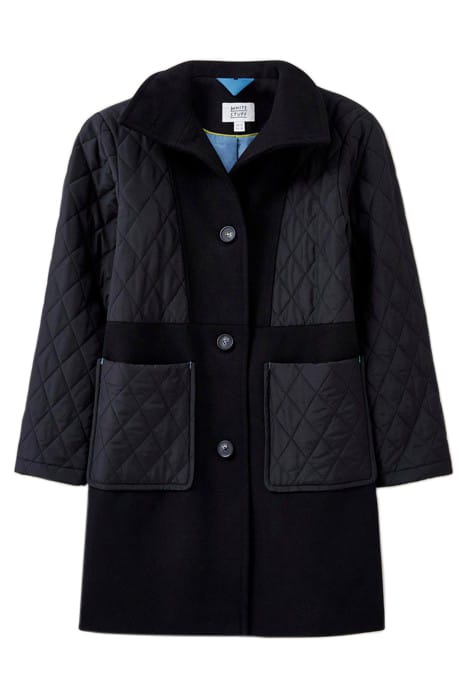 KARLA FABRIC MIX COAT BLACK 1