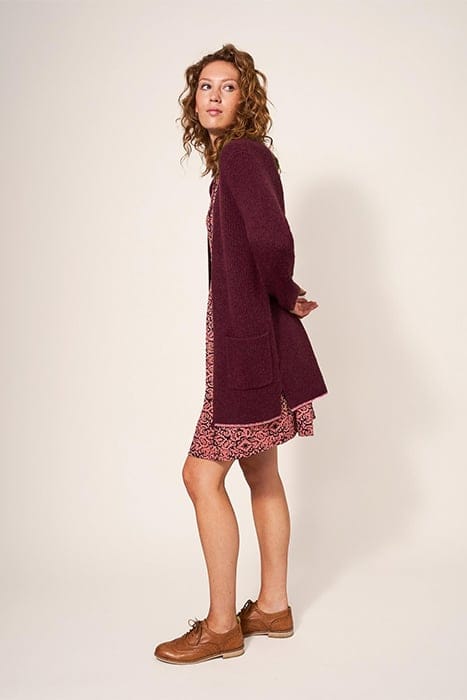 ERICA LONGLINE CARDI DARK PLUM 4
