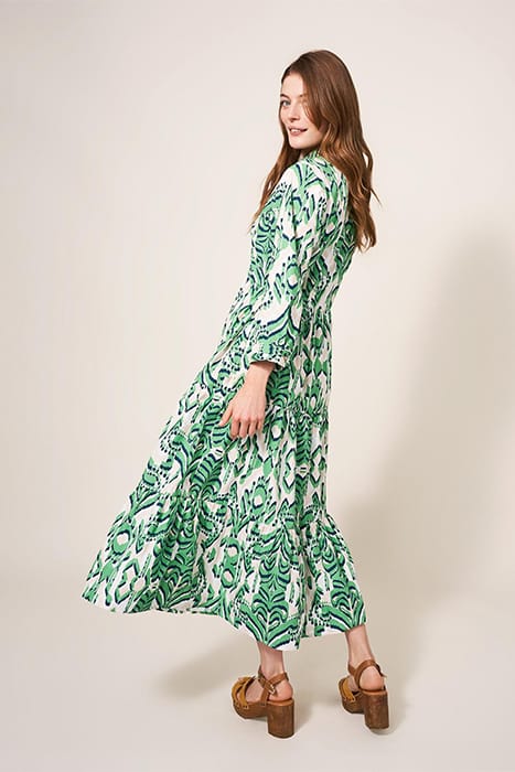 MAYRA TIERED SHIRT DRE GREEN 2