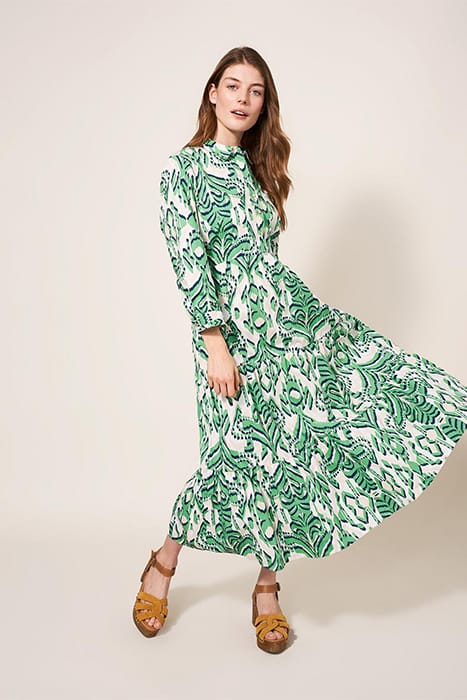 MAYRA TIERED SHIRT DRE GREEN 4