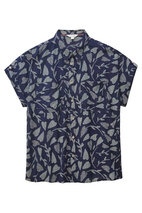 ELLA  COTTON SHIRT NAVY PRINTED 3