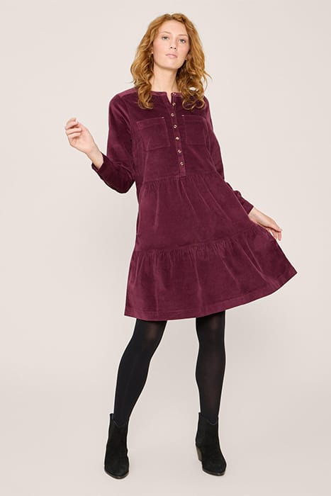 EDITH CORD DRE DARK PLUM 1