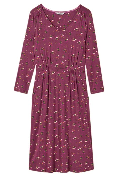 TALLIE ECO VERO JERSEY DRE PURPLE PRINTED 3