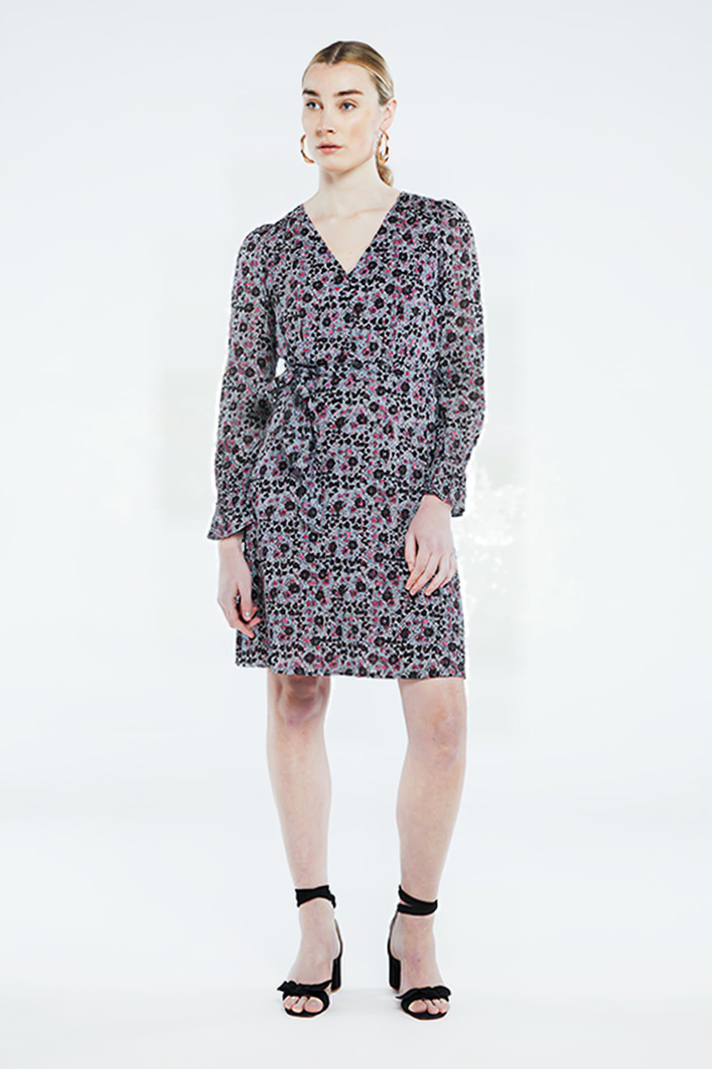 ISABELLA SHORT DRESS WARM WHITE/ANTRA 1