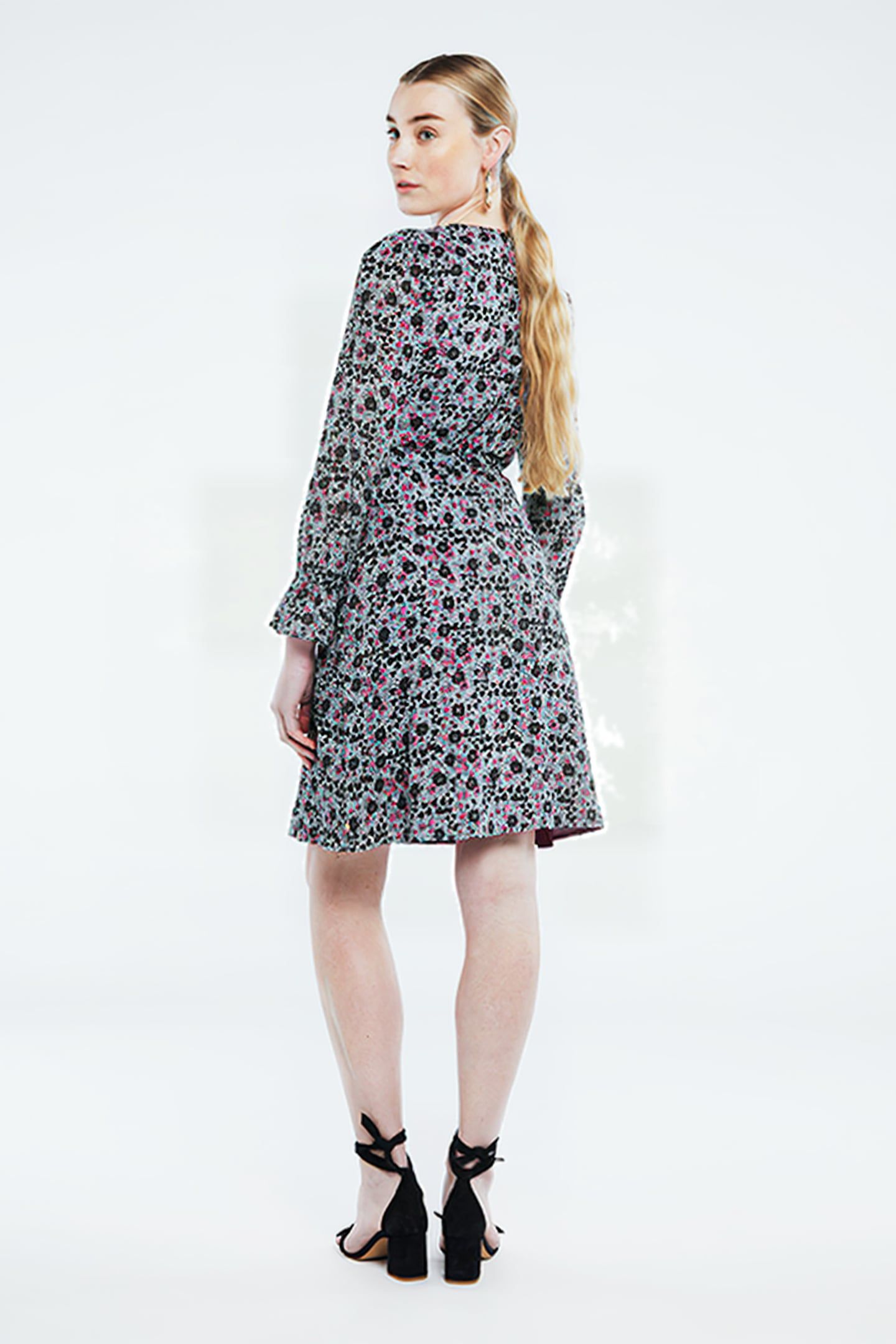 ISABELLA SHORT DRESS WARM WHITE/ANTRA 2
