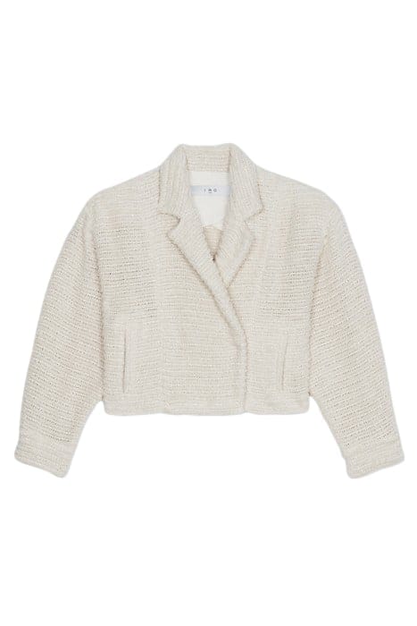 STINSON CROPPED JACKET IN ECRU 3