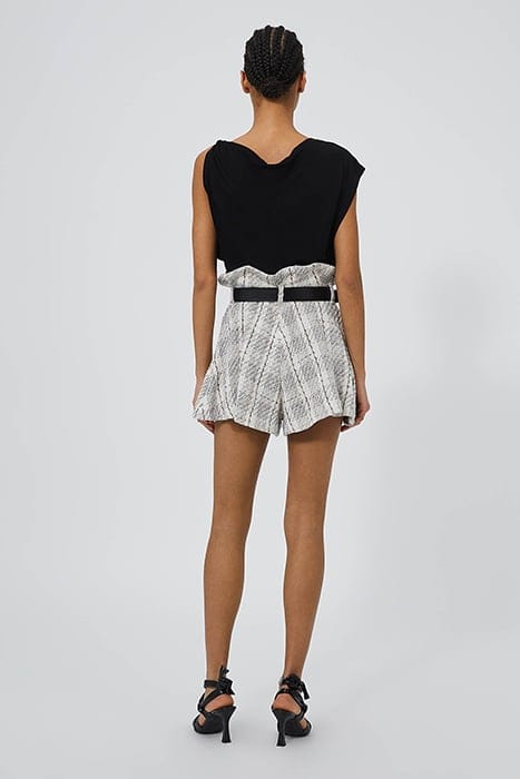 VANKO SHORT IN MULTICO ECRU 2
