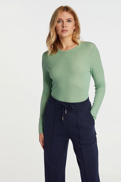 RIB L LONGSLEEVE GREEN TEA 1