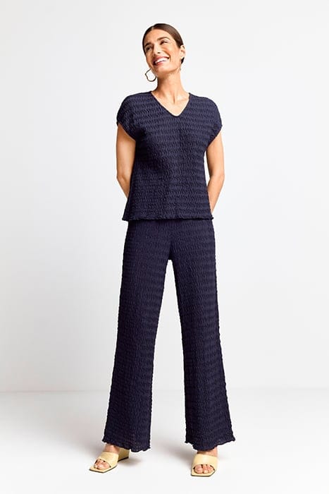 CRINKLED SHIRT MIDNIGHT BLUE 2