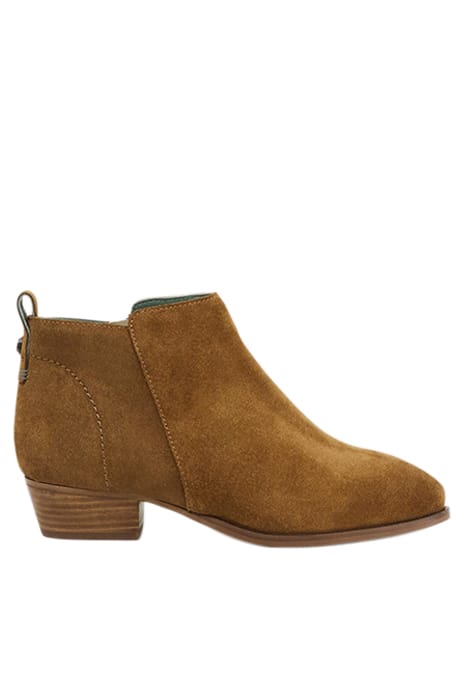 WILLOW SUEDE ANKLE BOOT DARK TAN 1