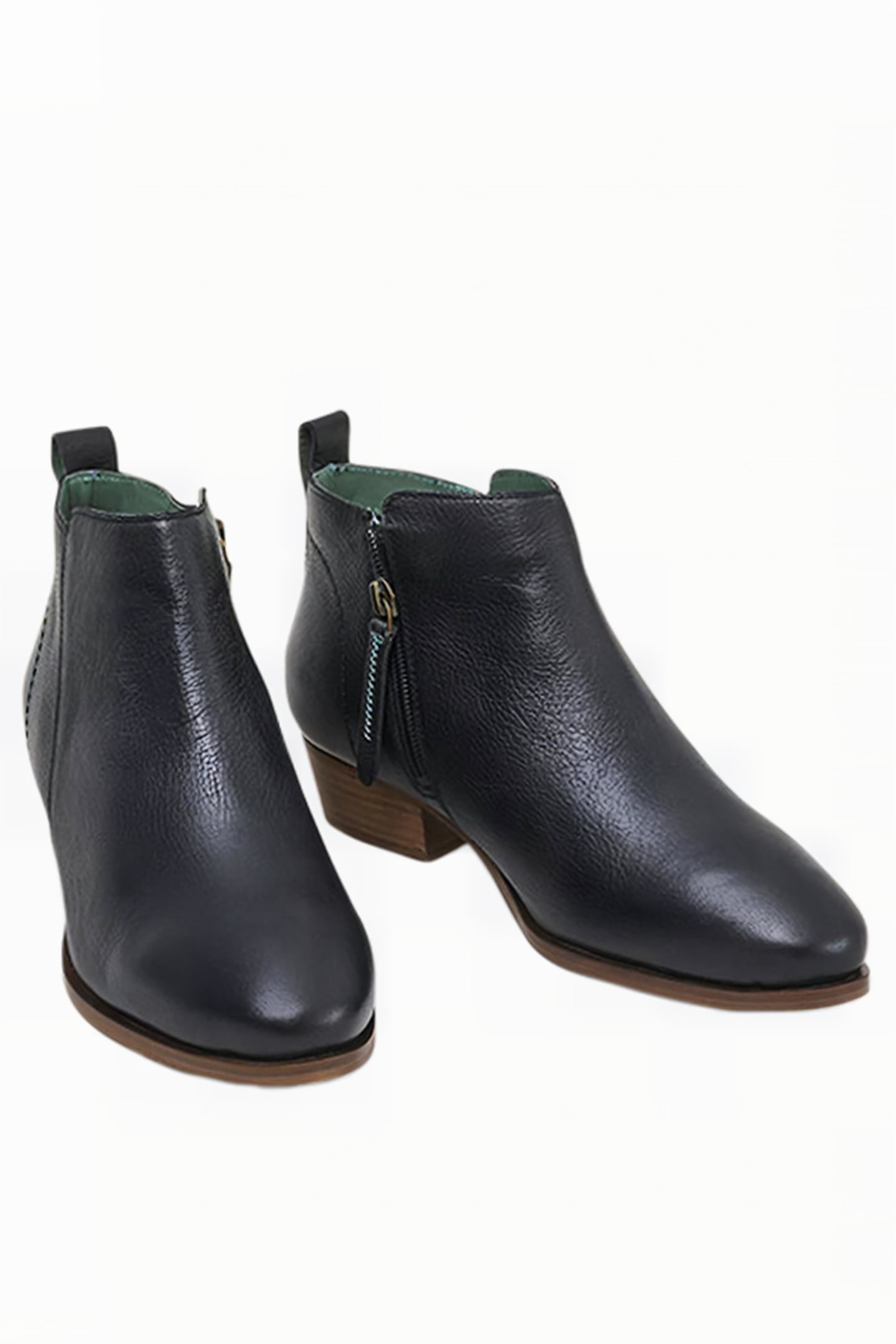 WILLOW LEATHER ANKLE BOOT PURE BLACK 2