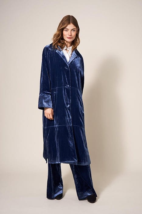 VELVET TER COAT DEEP BLUE 2