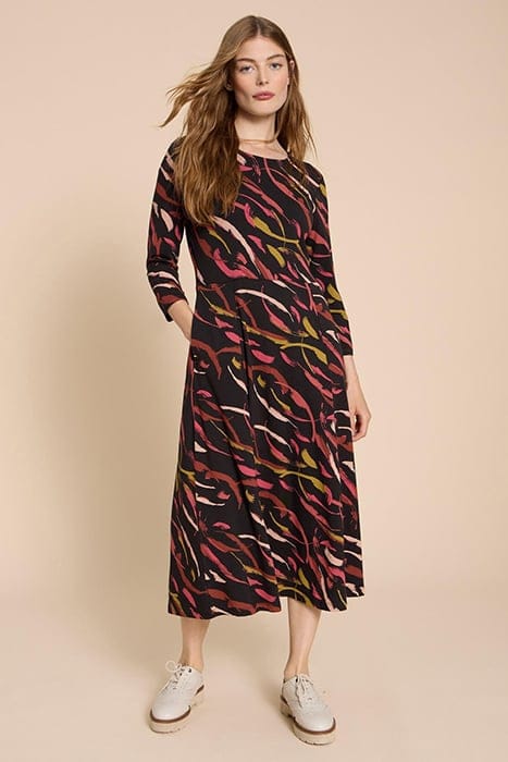 MADELINE JERSEY DRE BLACK PRINTED 1