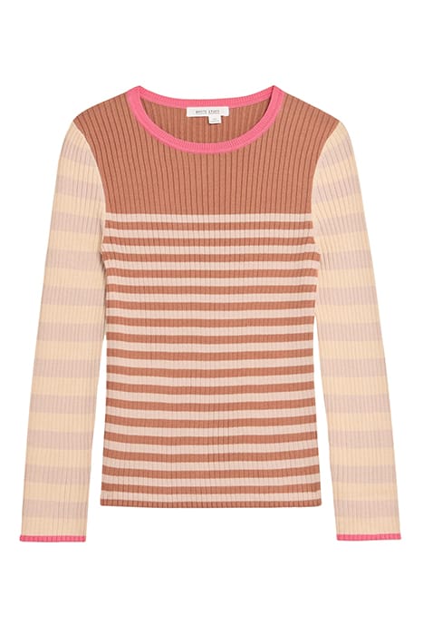 SKINNY RIB JUMPER NATURAL 3