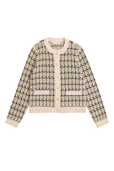 KELLY TEXTURED CARDI WHITE 2