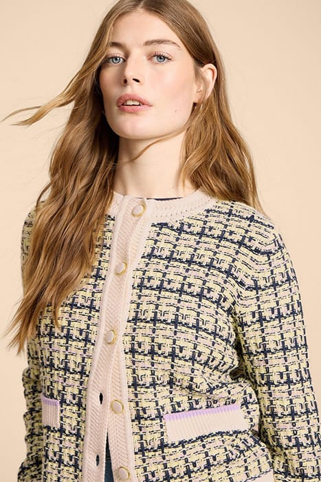 KELLY TEXTURED CARDI WHITE 4