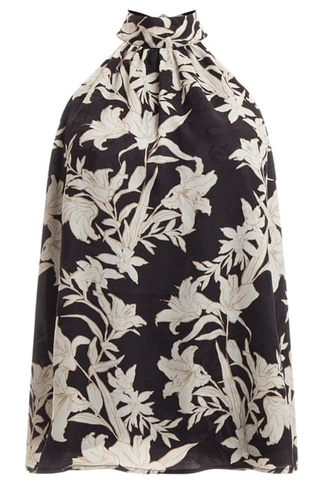 MARCIANO BY GUESS SUNBURST TOP BLACK PRINT 4