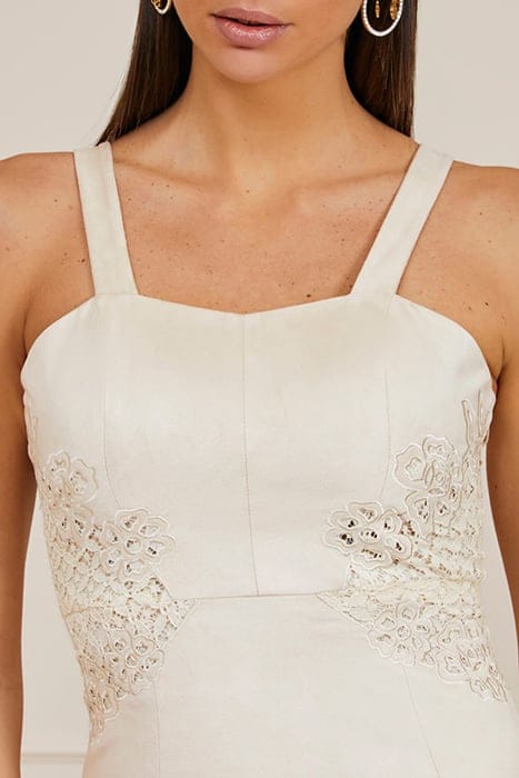MARCIANO BY GUESS LORRAINE DRESS IVORY BONE 9
