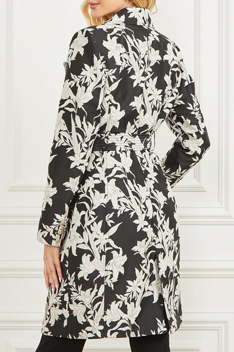 MARCIANO BY GUESS SUNBURST TRENCH BLACK PRINT 2