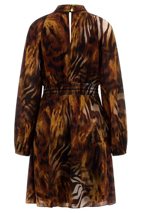 MARCIANO BY GUESS LIQUID GOLD SHORT DRESS LIQUID GOLD PRINT 2
