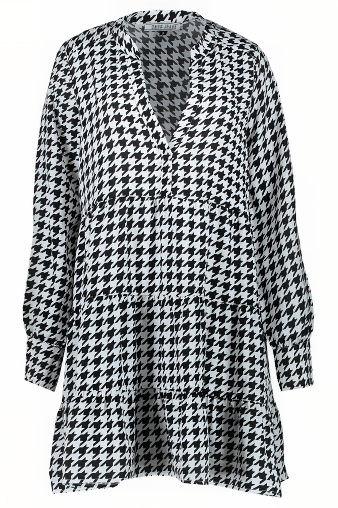 LEILANI DRESS PIED DE POULE BLACK 1