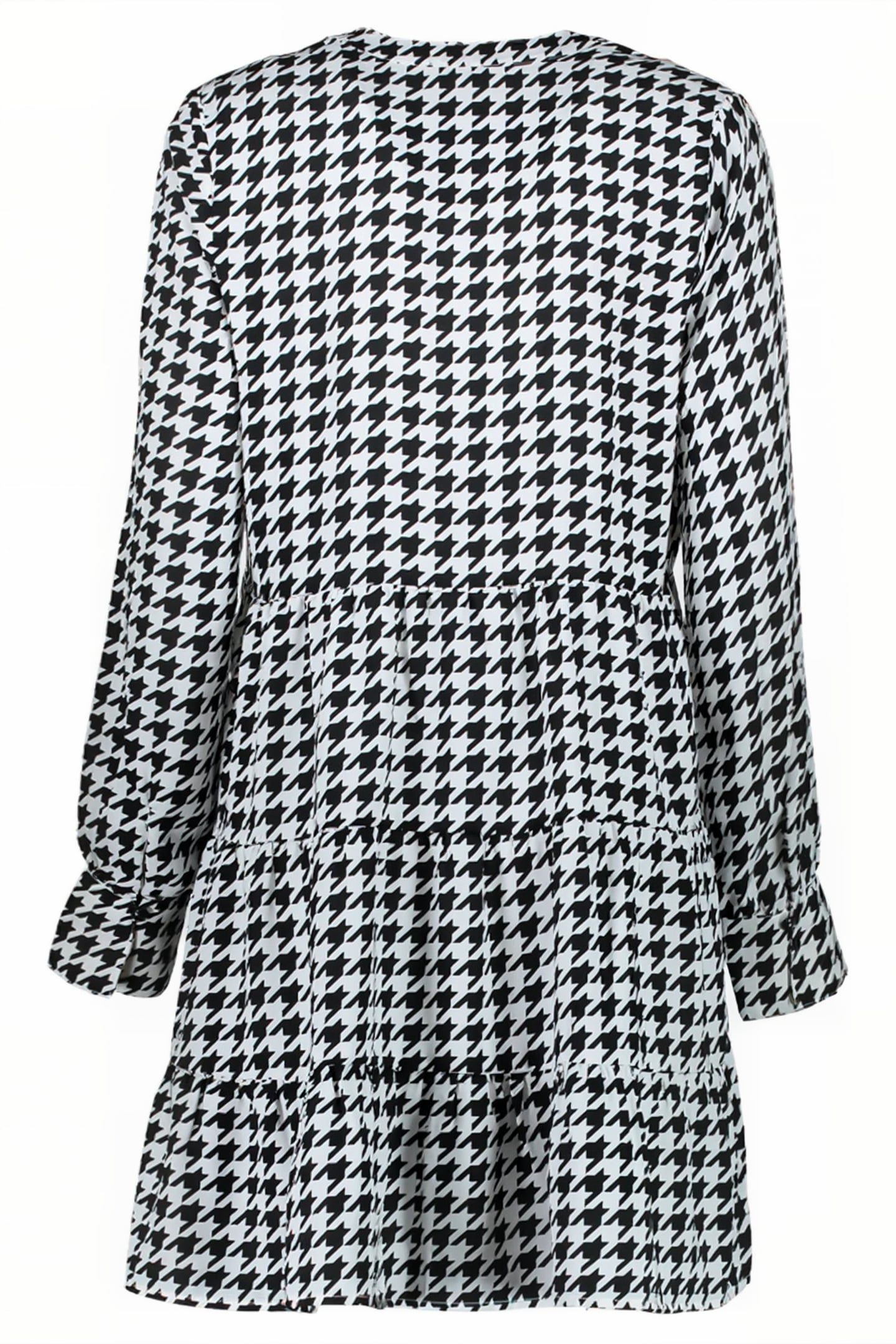 LEILANI DRESS PIED DE POULE BLACK 2