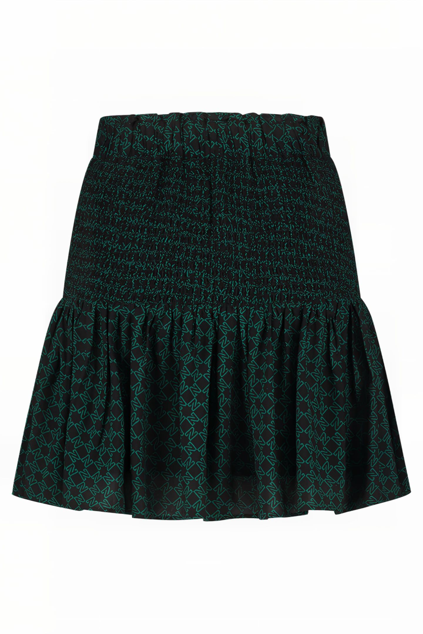RIANCA SKIRT BLACK/PETROL BLUE 2