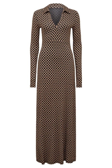 KAITLYN COLLARED JERSEY DRESS WINTON GEO 3