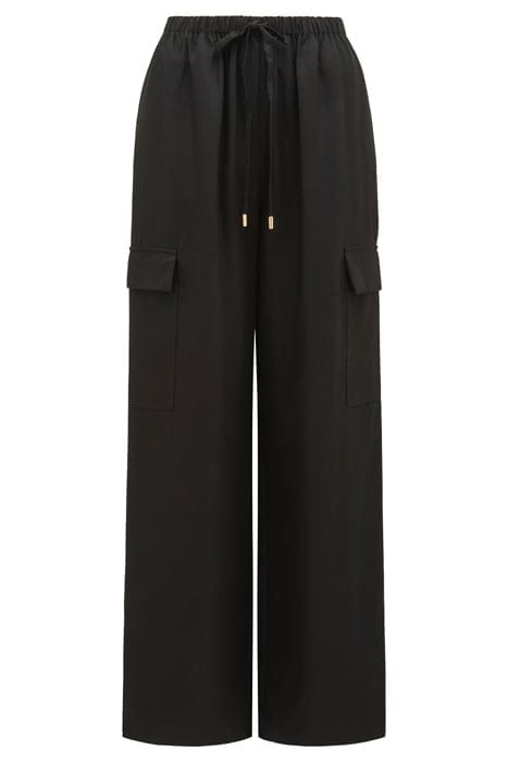 ELSIE ELASTIC WAIST CARGO BLACK 4