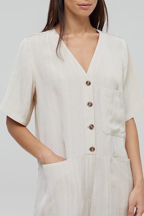 SHORT SLEEVE OVERALL PANTS GRAIN BEIGE 5