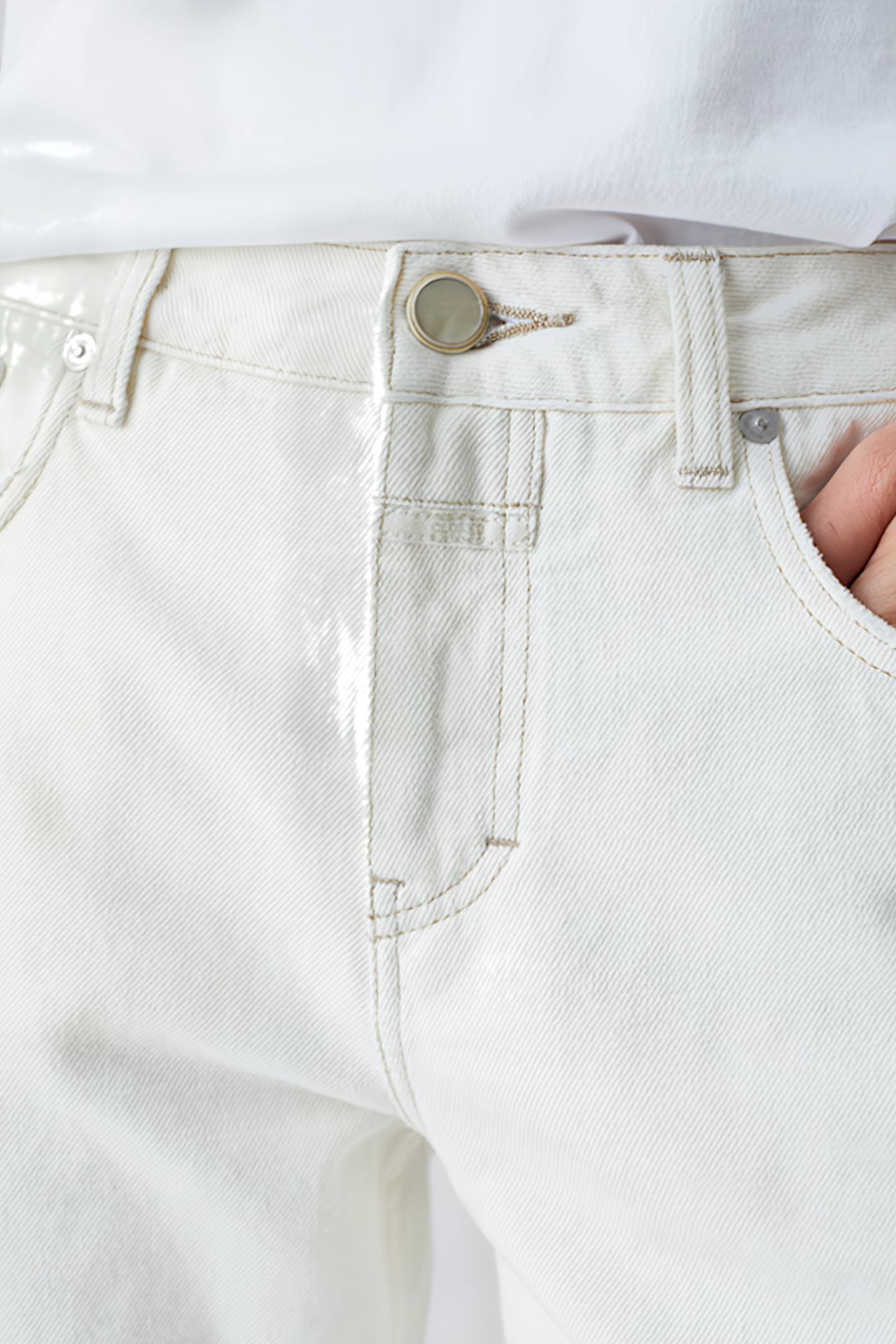 BRISTON JEANS CREME 7