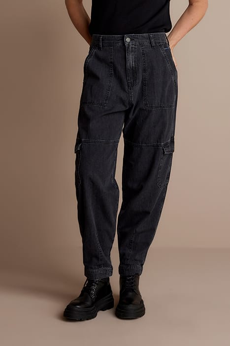 DENIM CARGO PANTS MARITAS LIGHT WEIGHT DENIM BLACK DENIM 1