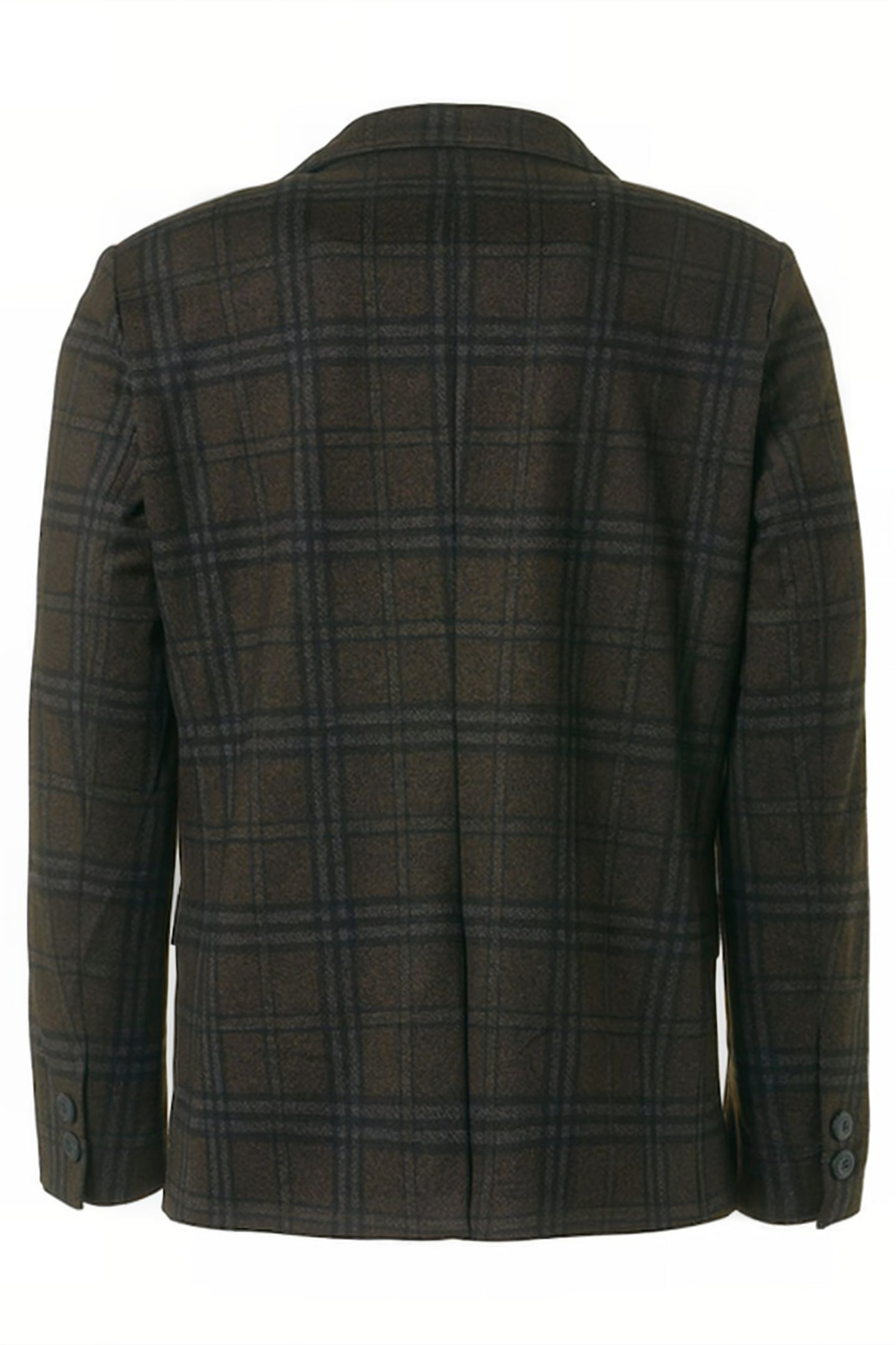 BLAZER JERSEY STRETCH CHECK COFFEE 5