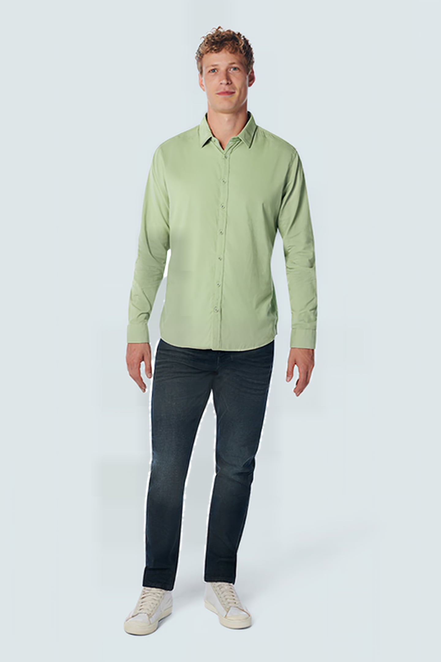 SHIRT CORDUROY LIGHT SEAGREEN 3