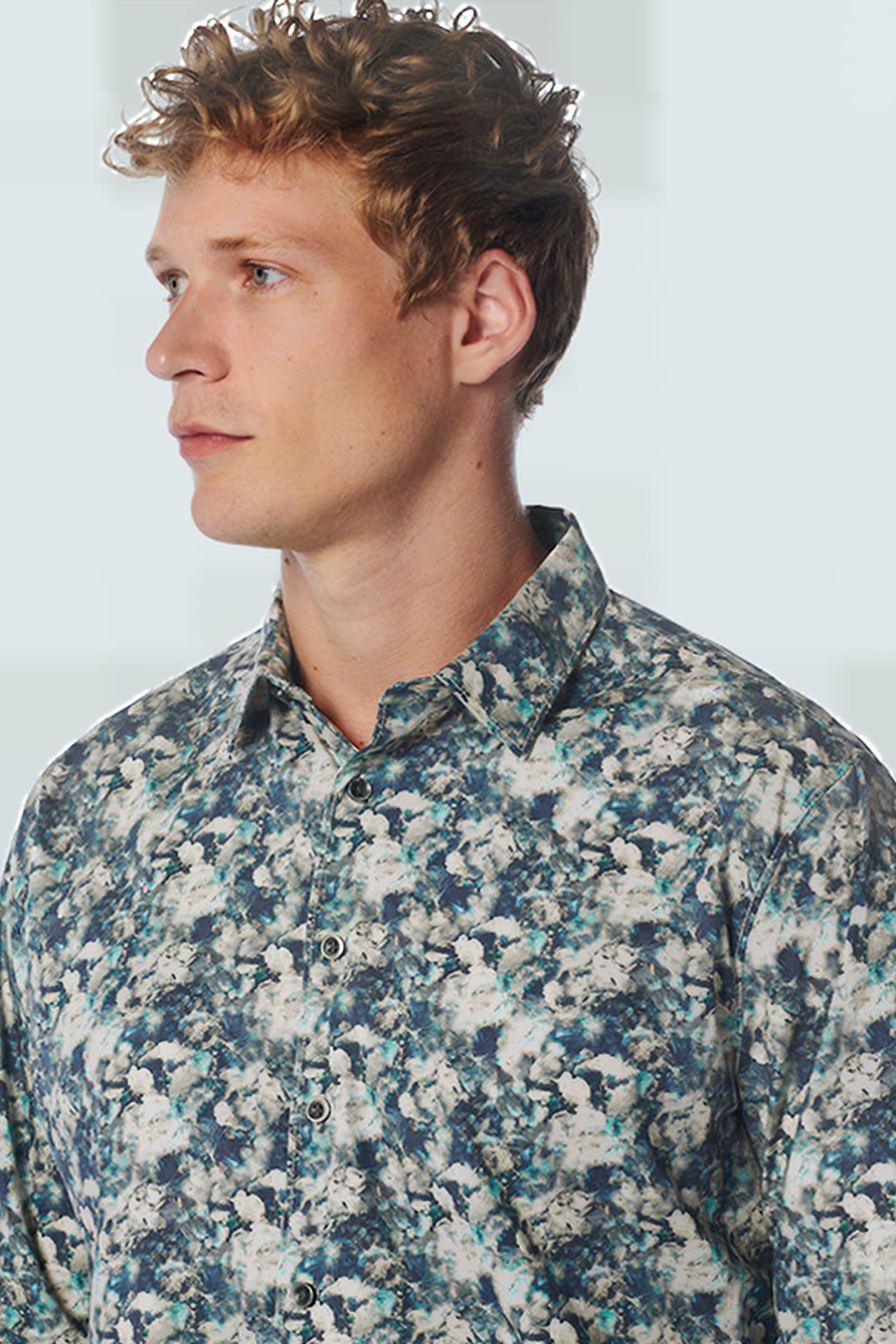 SHIRT STRETCH ALLOVER PRINTED STEEL 6