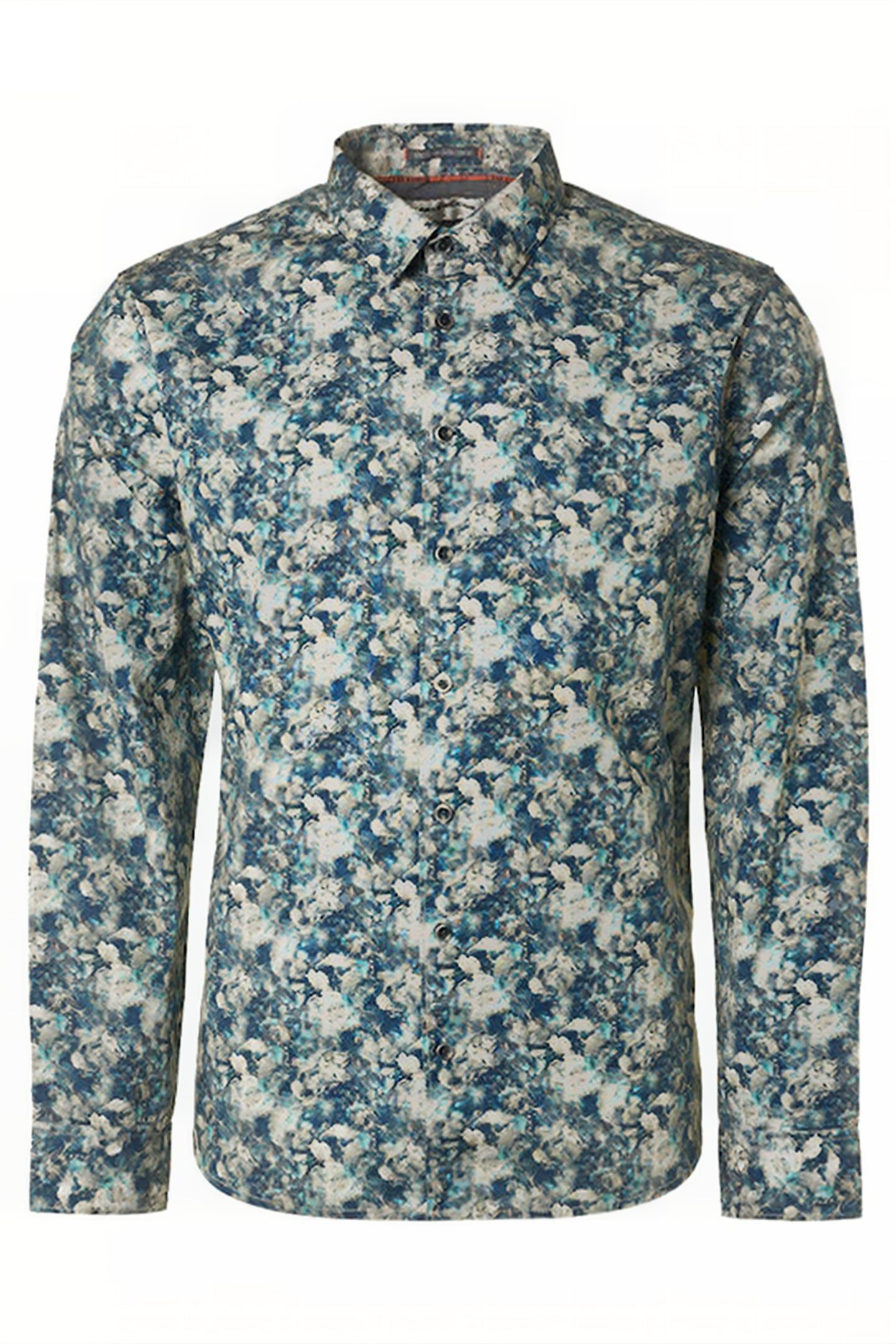 SHIRT STRETCH ALLOVER PRINTED STEEL 4
