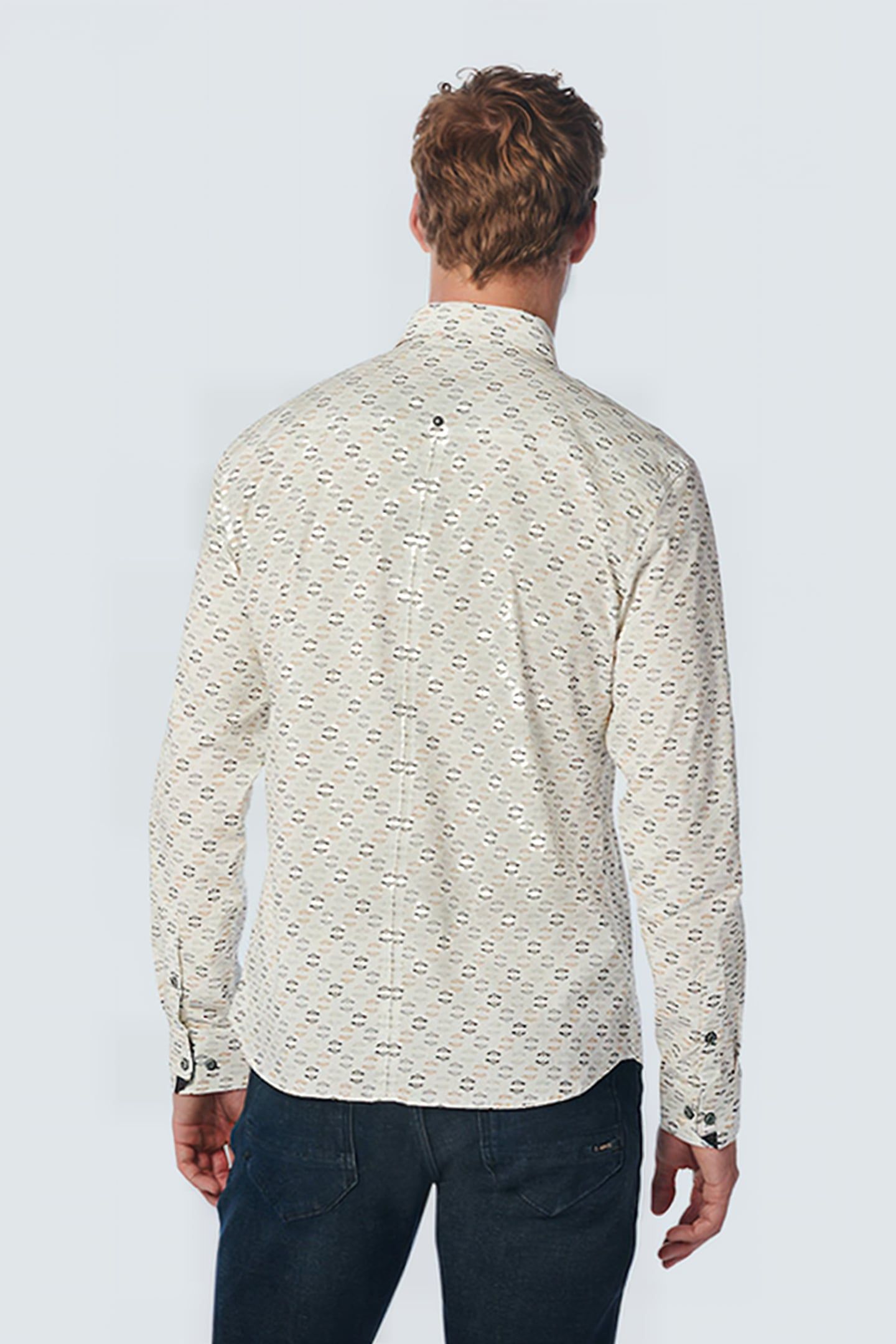 SHIRT STRETCH ALLOVER PRINTED LIGHT SEAGREEN 2