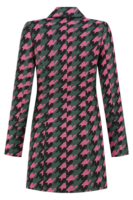 HEATHER DRESS BLACK/RASPBERRY ROSE 3