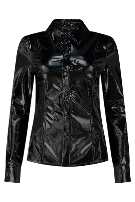 VINYL BLOUSE BLACK 2