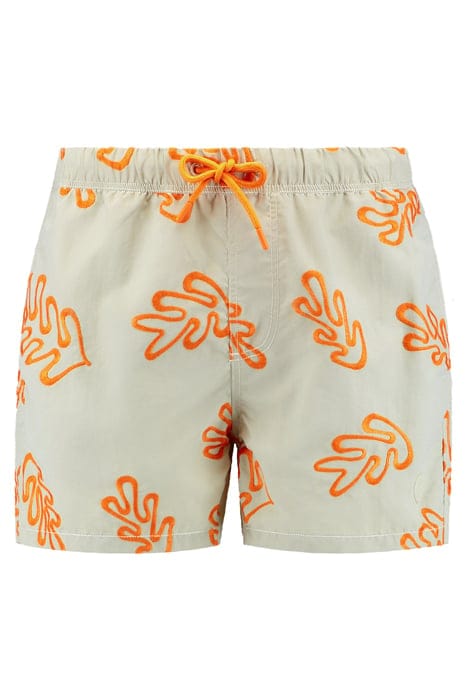 MEN SWIM SHORTS NICK EMBROIDERY BEIGE 4