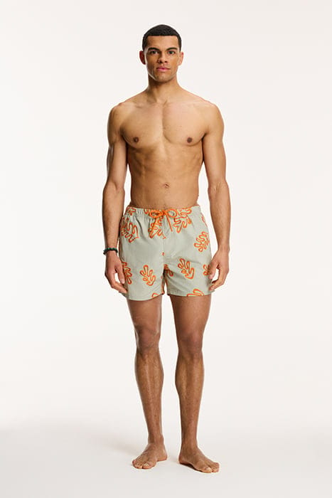 MEN SWIM SHORTS NICK EMBROIDERY BEIGE 5
