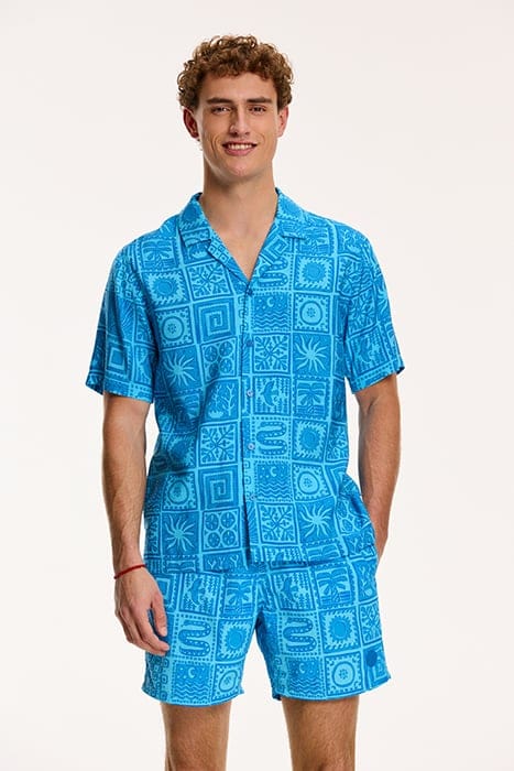 MEN SHORTSLEEVE MYTHOS TILE SKYDIVE BLUE 1