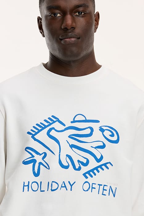 MEN HOLIDAY OFTEN SWEATER JET STREAM WHITE 5