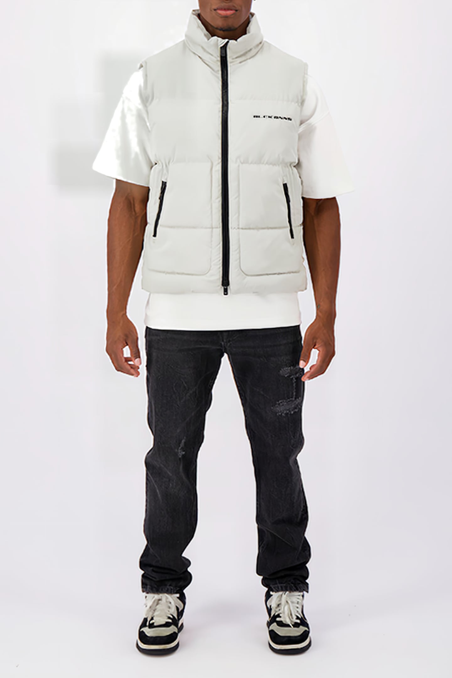 BLOCK BODYWARMER GREY 3