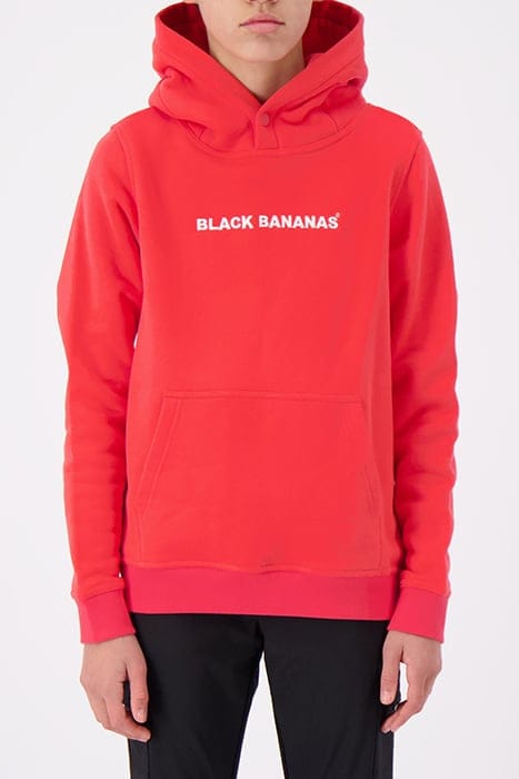 JR. SCRIPT HOODIE RED 1