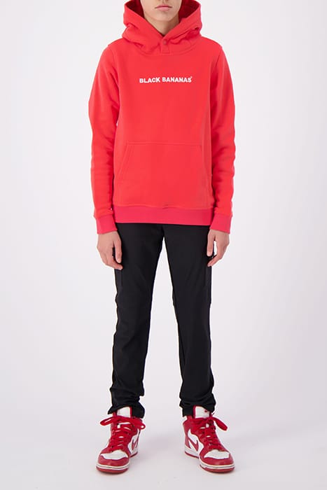 JR. SCRIPT HOODIE RED 3