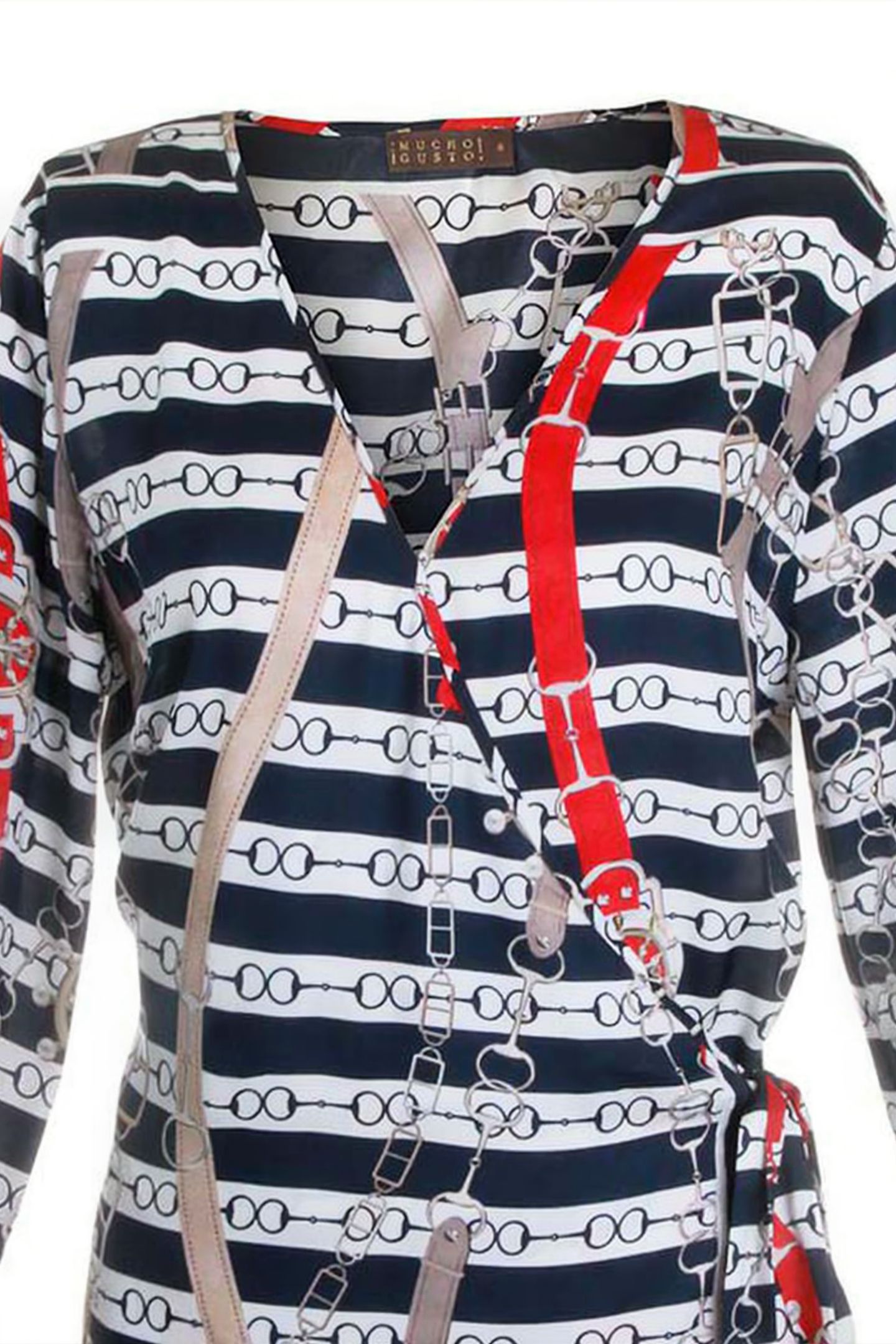BLOUSE PHUKET NAUTICAL NAVY, WHITE 2