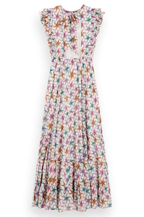 PRINTED MAXI COTTON VOILE DRESS STARFISH 4