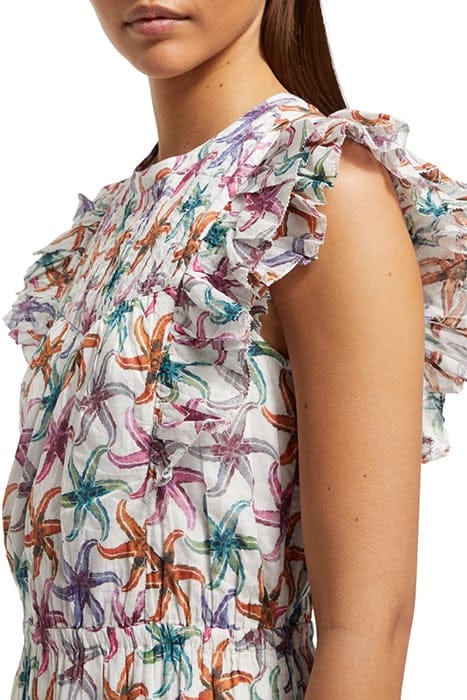 PRINTED MAXI COTTON VOILE DRESS STARFISH 6